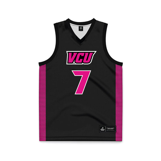 VCU - NCAA Women's Basketball : Hawa Doumbouya - Black Basketball Jersey-0