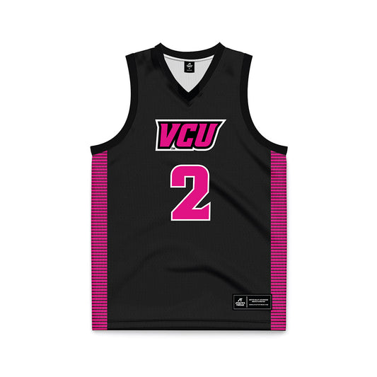 VCU - NCAA Women's Basketball : Cyriah Griffin - Black Basketball Jersey-0