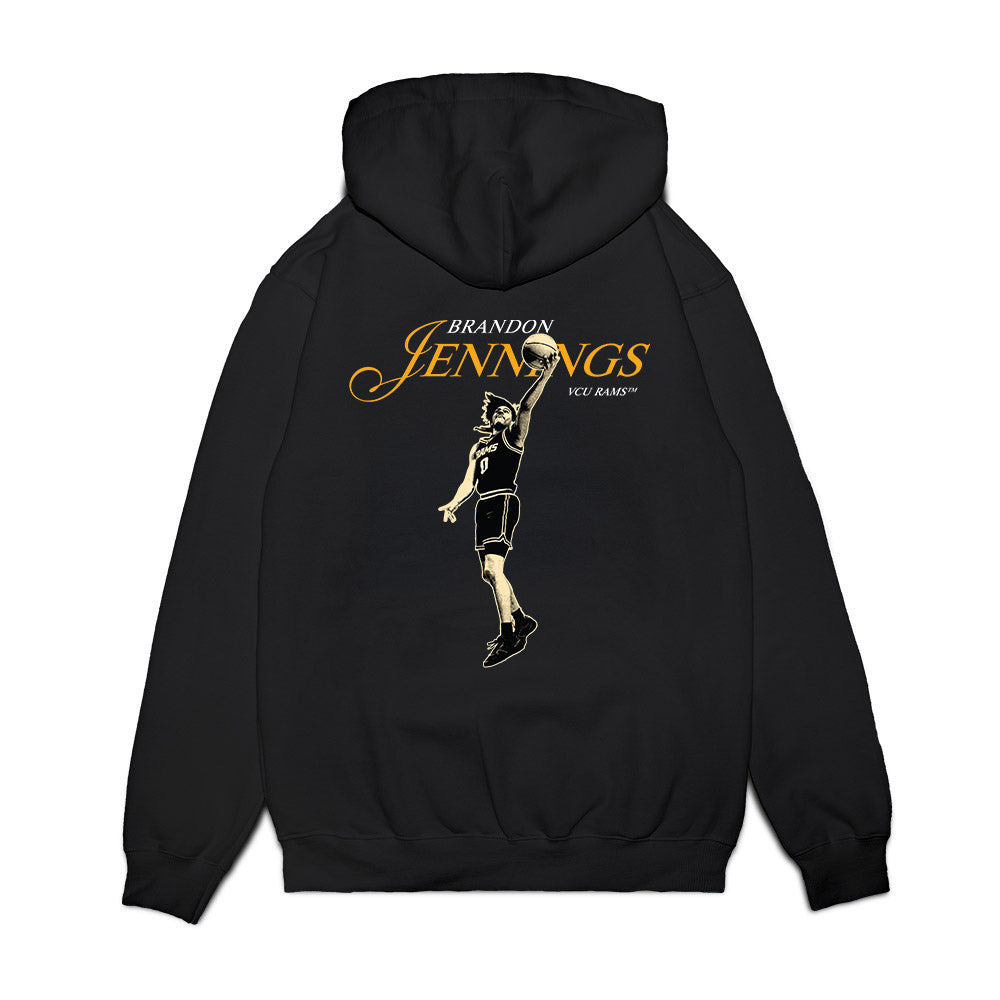 VCU - NCAA Men's Basketball : Brandon Jennings - Legacy Premium Hooded Sweatshirt-1