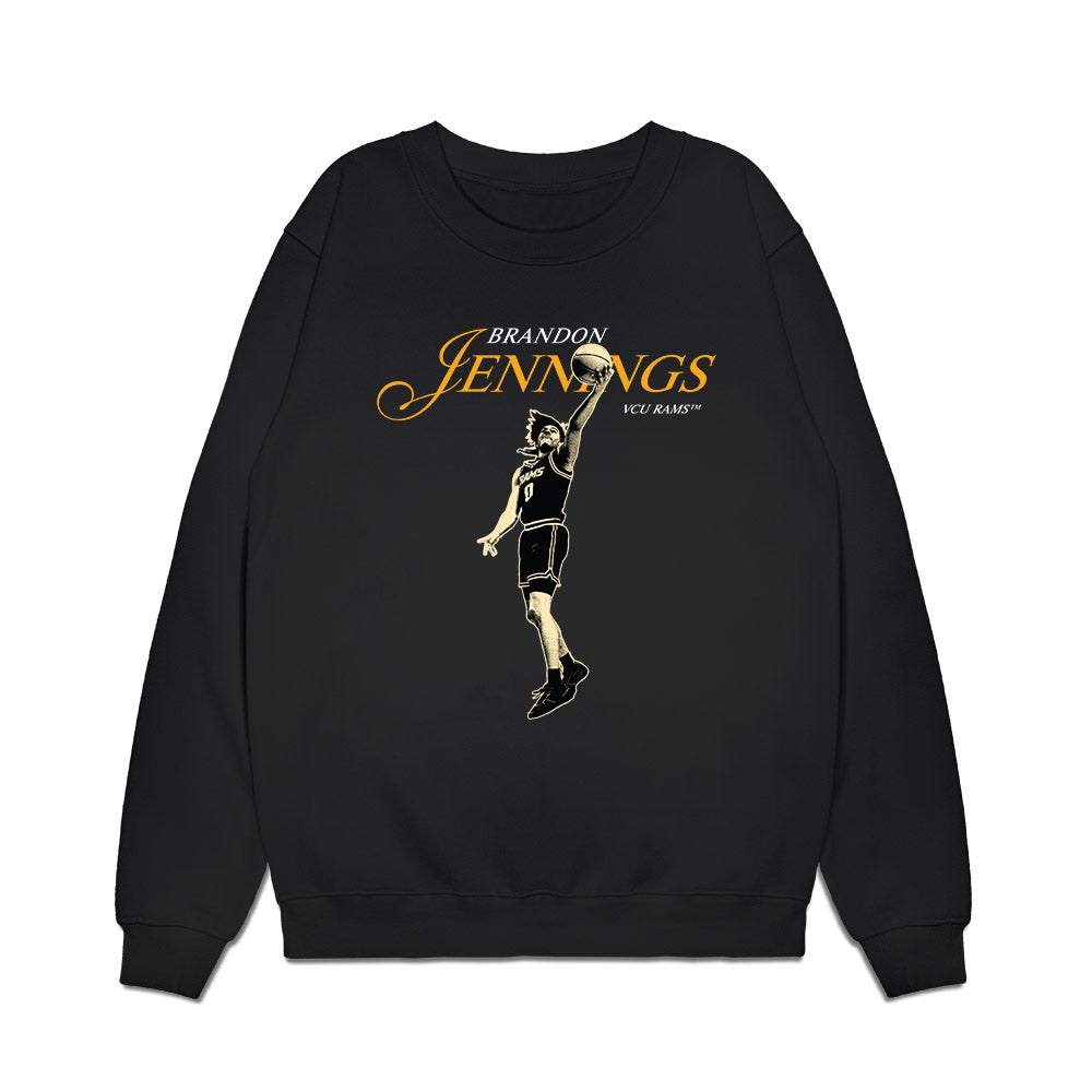 VCU - NCAA Men's Basketball : Brandon Jennings - Legacy Premium Crewneck Sweatshirt-0