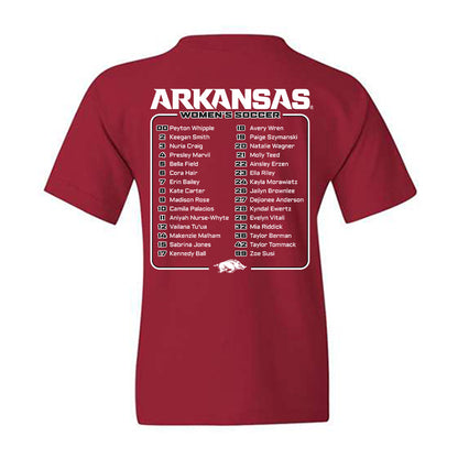 Arkansas - NCAA Women's Soccer : - Roster Youth T-Shirt-1