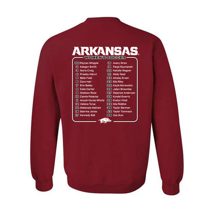 Arkansas - NCAA Women's Soccer : - Roster Crewneck Sweatshirt-1