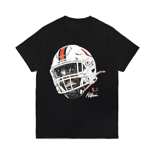Miami - NCAA Football : Rueben Bain Jr. - Game Face Comfort Colors T-Shirt-0