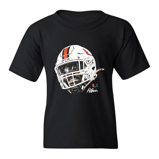 Miami - NCAA Football : Rueben Bain Jr. - Game Face Youth T-Shirt-0