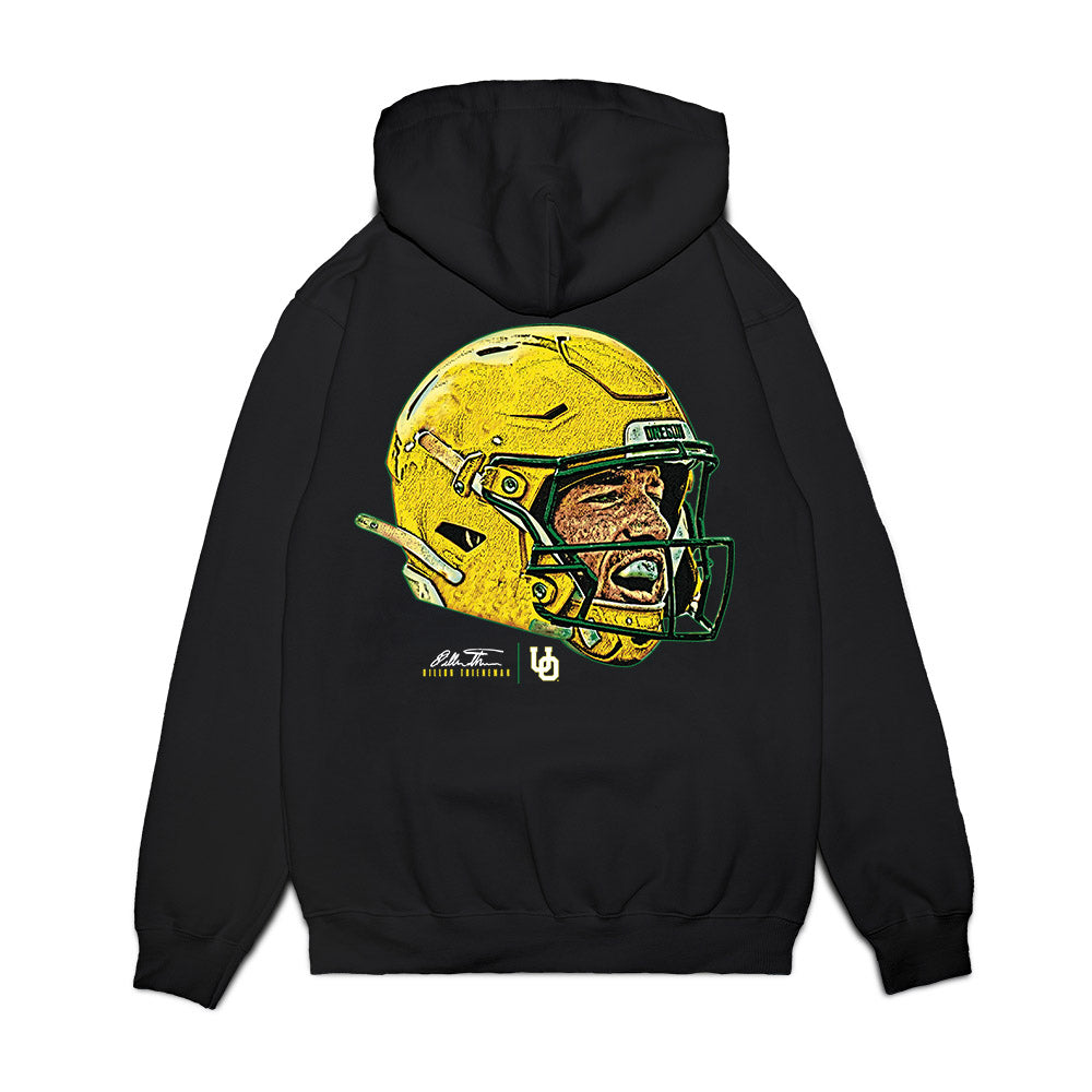 Oregon - NCAA Football : Dillon Thieneman - Game Face Premium Hooded Sweatshirt-1