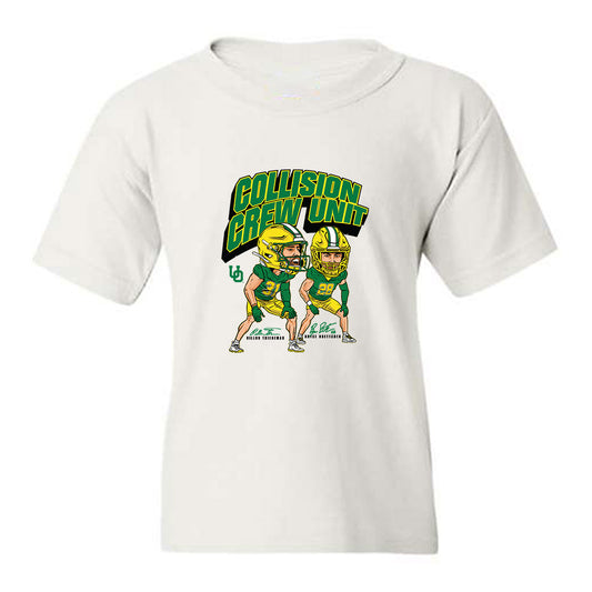Oregon - NCAA Football : Bryce Boettcher - Collision Crew Unit Youth T-Shirt-0