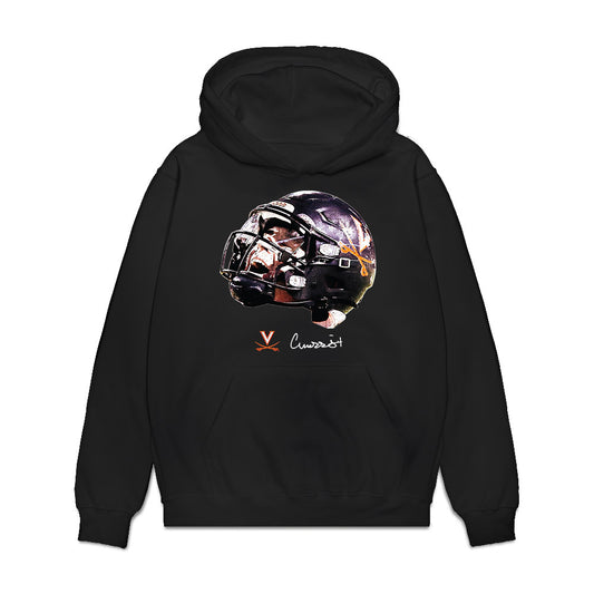 Virginia - NCAA Football : Chandler Morris - Game face Premium Hooded Sweatshirt-0