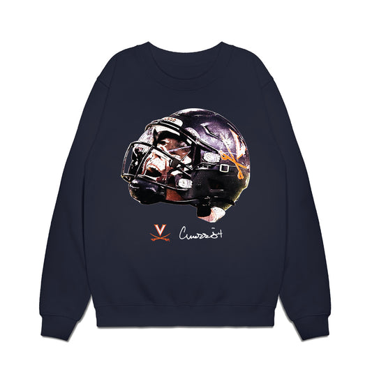 Virginia - NCAA Football : Chandler Morris - Game face Premium Crewneck Sweatshirt-0