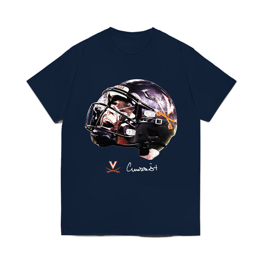 Virginia - NCAA Football : Chandler Morris - Game face Comfort Colors T-Shirt-0