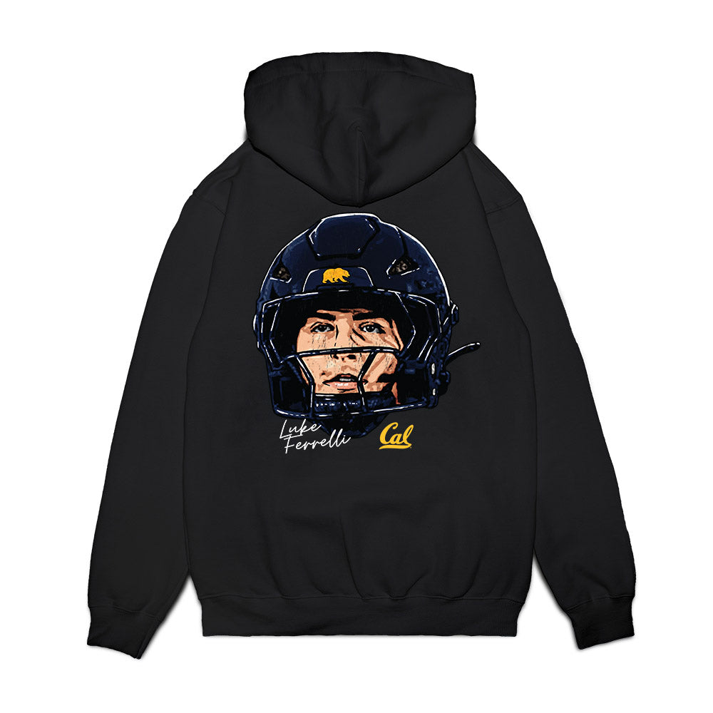 UC Berkeley - NCAA Football : Luke Ferrelli - Gameface Premium Hooded Sweatshirt-1