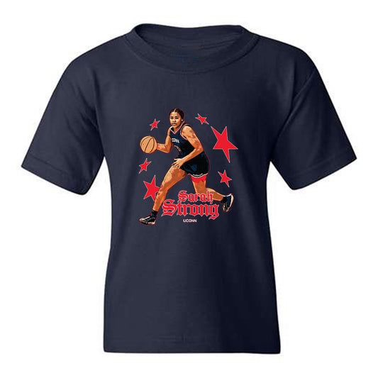 UConn - NCAA Women's Basketball : Sarah Strong - Collage Youth T-Shirt-0