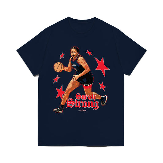 UConn - NCAA Women's Basketball : Sarah Strong - Collage Comfort Colors T-Shirt-0