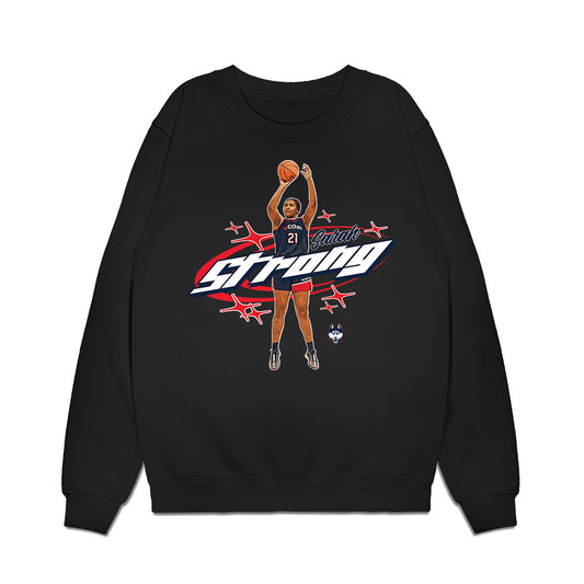UConn - NCAA Women's Basketball : Sarah Strong - Graphic Tee Premium Crewneck Sweatshirt-0