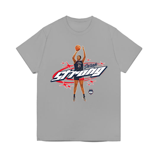 UConn - NCAA Women's Basketball : Sarah Strong - Graphic Tee Comfort Colors T-Shirt-0