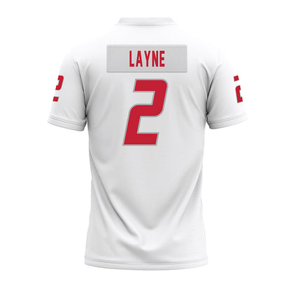 New Mexico - NCAA Football : Jack Layne - White Premium Football Jersey-1