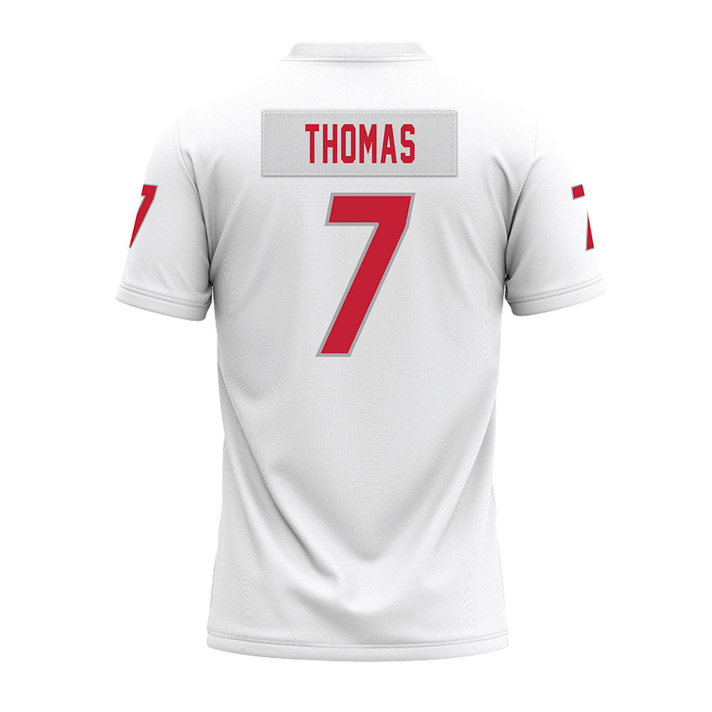 New Mexico - NCAA Football : Dorian Thomas - White Premium Football Jersey-1