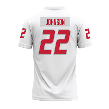 New Mexico - NCAA Football : Dimitri Johnson - White Premium Football Jersey-1
