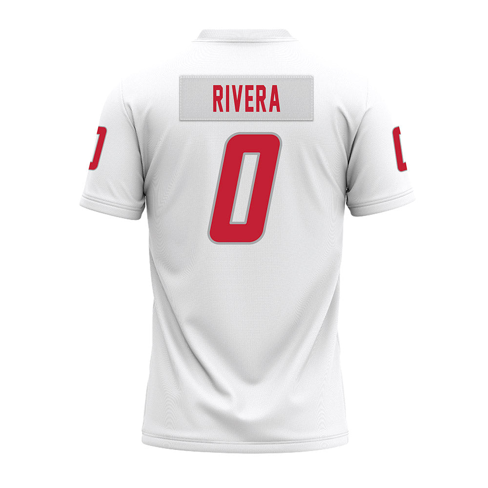 New Mexico - NCAA Football : Nicolas Rivera - White Premium Football Jersey-1