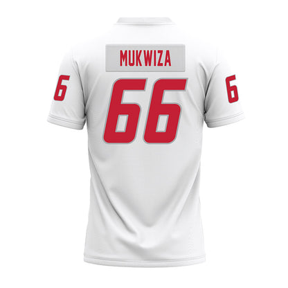 New Mexico - NCAA Football : Israel Mukwiza - White Premium Football Jersey-1