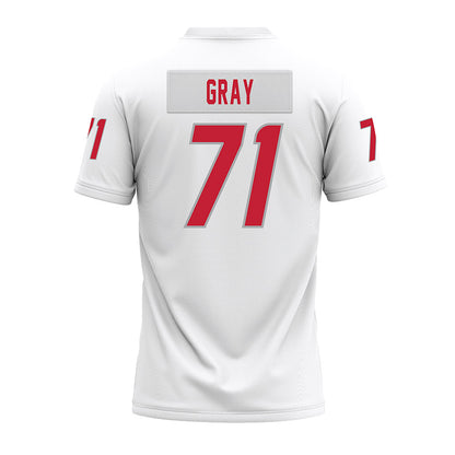 New Mexico - NCAA Football : Travis Gray - White Premium Football Jersey-1