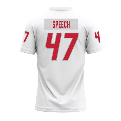 New Mexico - NCAA Football : Drew Speech - White Premium Football Jersey-1