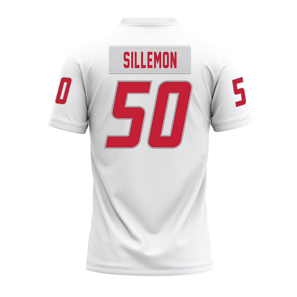 New Mexico - NCAA Football : Isaiah Sillemon - White Premium Football Jersey-1