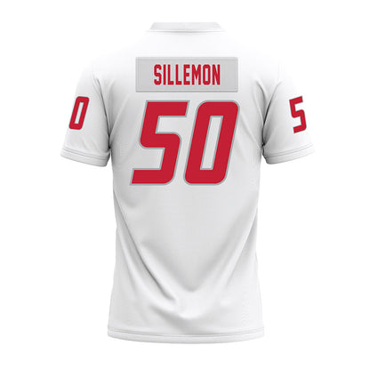 New Mexico - NCAA Football : Isaiah Sillemon - White Premium Football Jersey-1