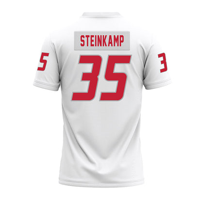 New Mexico - NCAA Football : Charles Steinkamp - White Premium Football Jersey-1