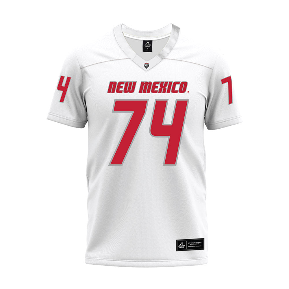 New Mexico - NCAA Football : Marcus Stevens - White Premium Football Jersey-0