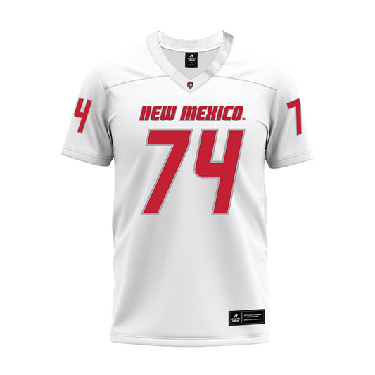 New Mexico - NCAA Football : Marcus Stevens - White Premium Football Jersey-0