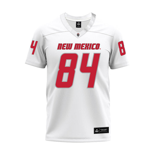 New Mexico - NCAA Football : Xavier Van - White Premium Football Jersey-0