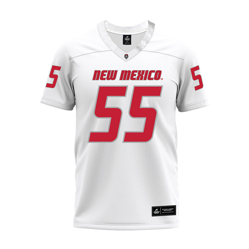 New Mexico - NCAA Football : Elvin Harris - White Premium Football Jersey-0
