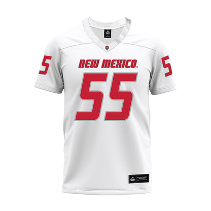 New Mexico - NCAA Football : Elvin Harris - White Premium Football Jersey-0