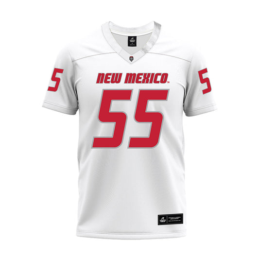 New Mexico - NCAA Football : Elvin Harris - White Premium Football Jersey-0