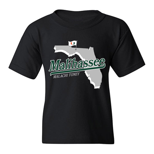 Miami - NCAA Football : Malachi Toney - MaliHassee Graphic Youth T-Shirt-0