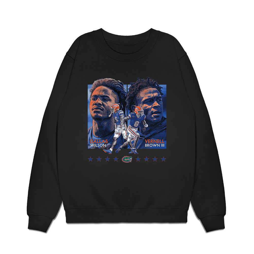 Florida - NCAA Football : Vernell Brown III - Collage Premium Crewneck Sweatshirt-0