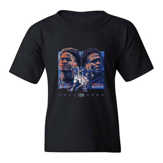 Florida - NCAA Football : Vernell Brown III - Collage Youth T-Shirt-0