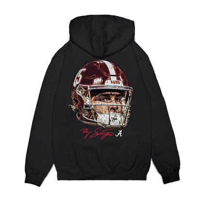 Alabama - NCAA Football : Ty Simpson - Game Face Premium Hooded Sweatshirt-1