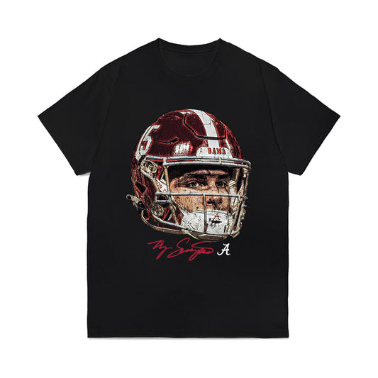 Alabama - NCAA Football : Ty Simpson - Game Face Comfort Colors T-Shirt-0