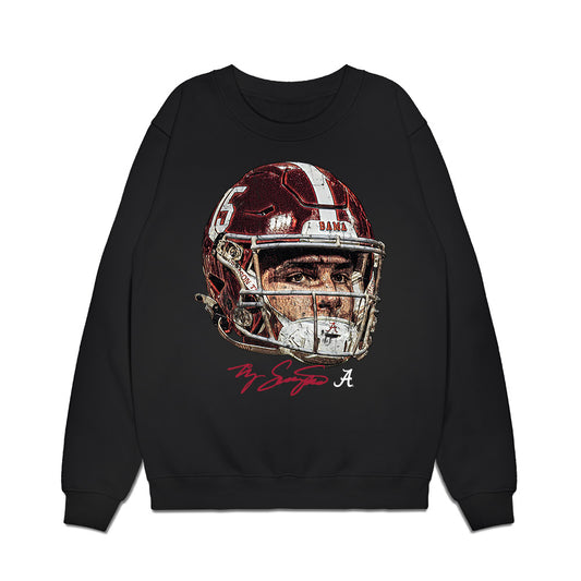 Alabama - NCAA Football : Ty Simpson - Game Face Premium Crewneck Sweatshirt-0