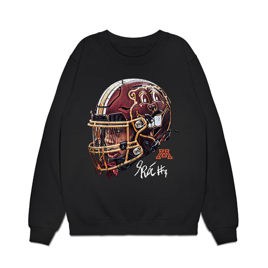 Minnesota - NCAA Football : Koi Perich - Game Face Premium Crewneck Sweatshirt-0