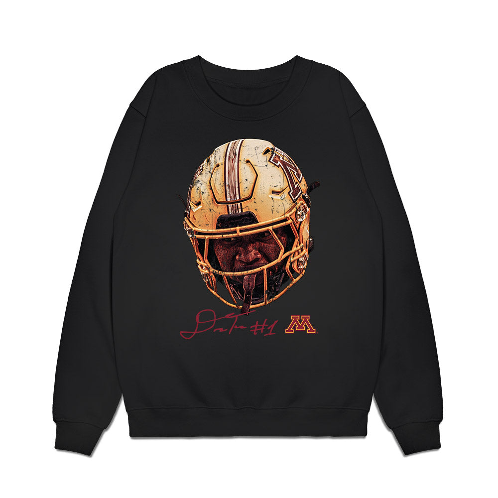 Minnesota - NCAA Football : Darius Taylor - Game Face Premium Crewneck Sweatshirt-0