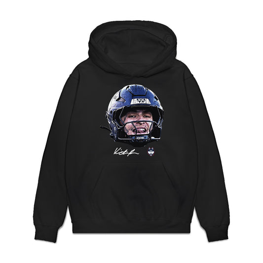 UConn - NCAA Football : Victor Rosa - Game Face Premium Hooded Sweatshirt-0