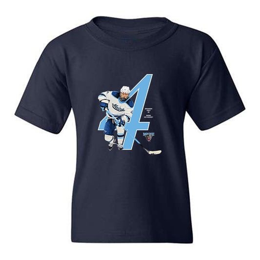 Maine - NCAA Men's Ice Hockey : Brandon Holt - Breakthrough Youth T-Shirt-0