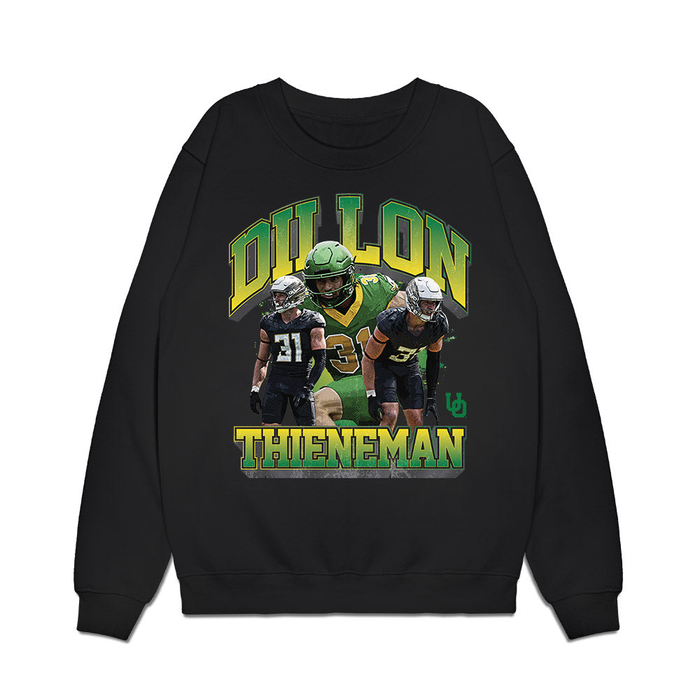 Oregon - NCAA Football : Dillon Thieneman - Collage Premium Crewneck Sweatshirt-0