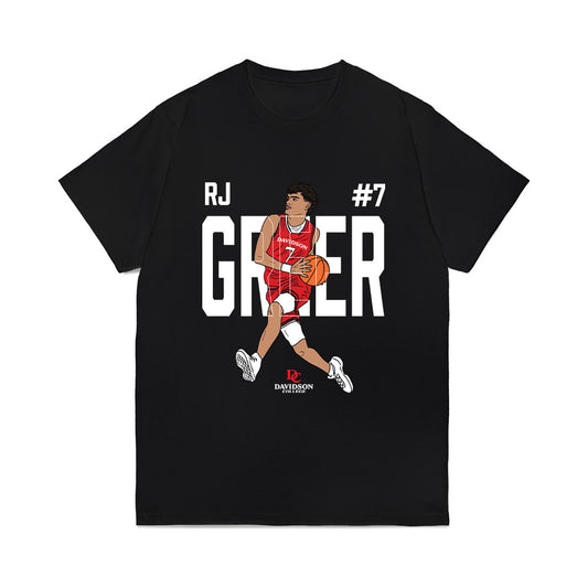 Davidson - NCAA Men's Basketball : RJ Greer - Graphic Tee Comfort Colors T-Shirt-0