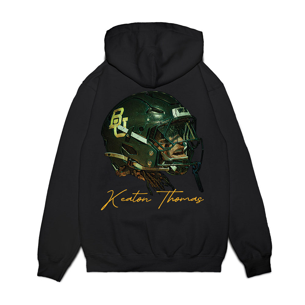 Baylor - NCAA Football : Keaton Thomas - Game Face Premium Hooded Sweatshirt-1