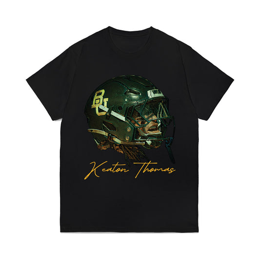 Baylor - NCAA Football : Keaton Thomas - Game Face Comfort Colors T-Shirt-0