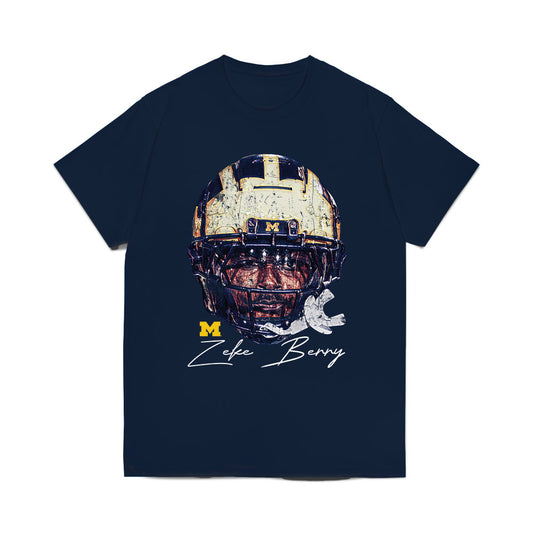 Michigan - NCAA Football : Zeke Berry - Game Face Comfort Colors T-Shirt-0