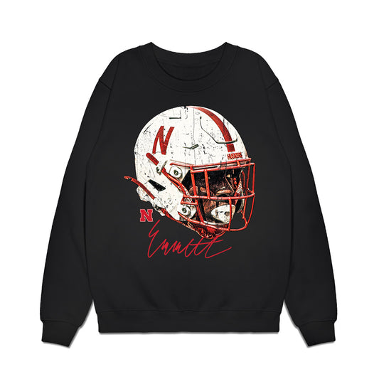 Nebraska - NCAA Football : Emmett Johnson - Game Face Premium Crewneck Sweatshirt-0